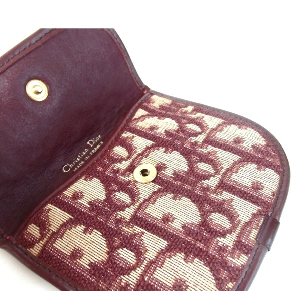 Christian Dior Trotter Vintage Coin-purse Leather Canvas - Picture 5 of 12